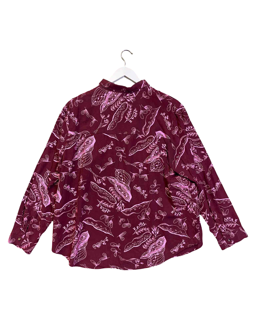 Size 22 (5XL) | Magpie Goose Printed Cotton Button Up Shirt