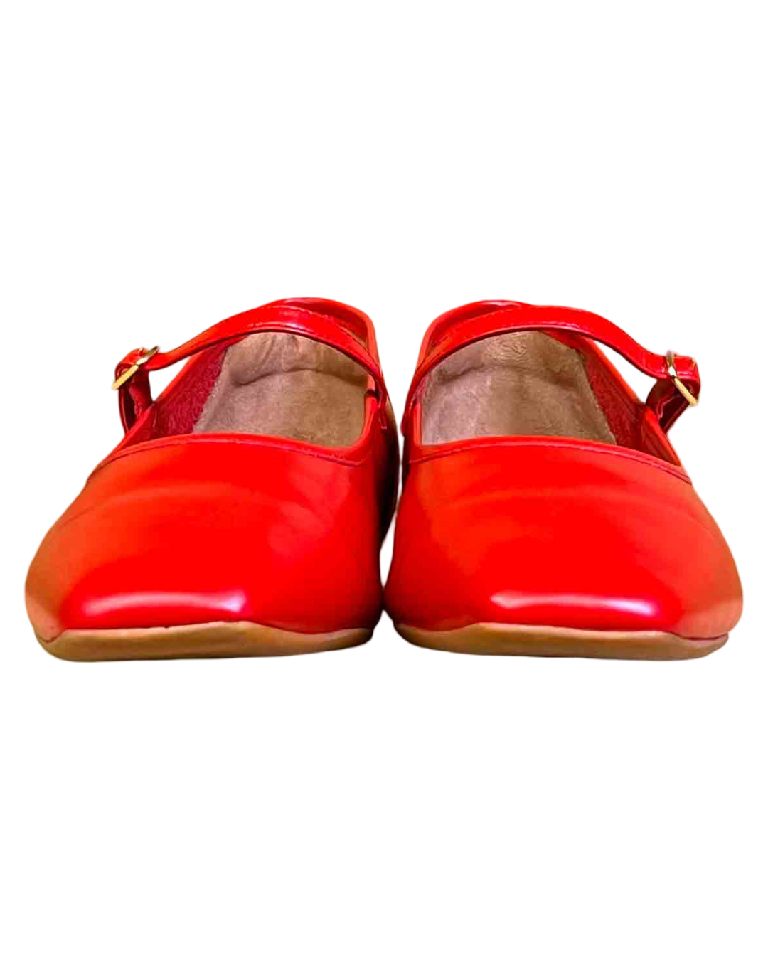 Size 41 | Bared Red Leather Surfbird Poppy Ballet Flat