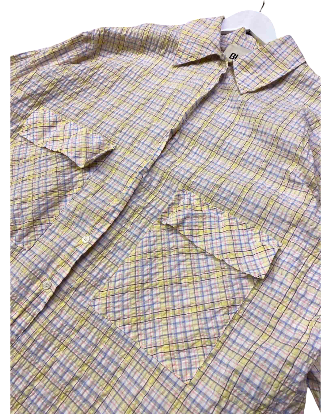 Size S | Blanca Multi Check Seersucker Shirt