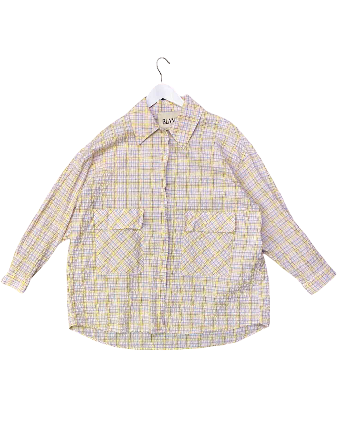Size S | Blanca Multi Check Seersucker Shirt