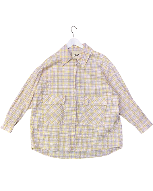 Size S | Blanca Multi Check Seersucker Shirt