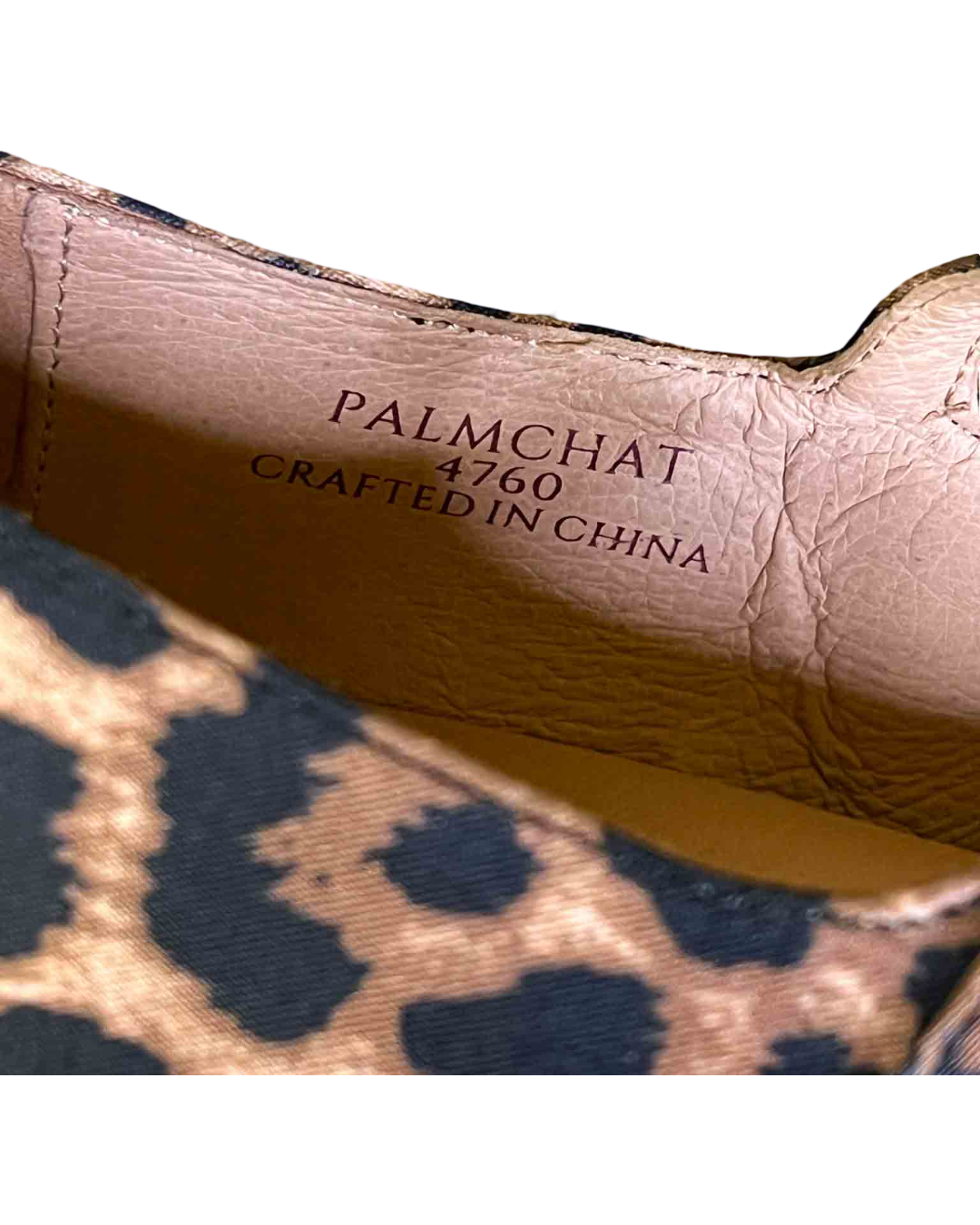 Size 41 | Bared Leopard Print Palmchat Satin Ballet Flats