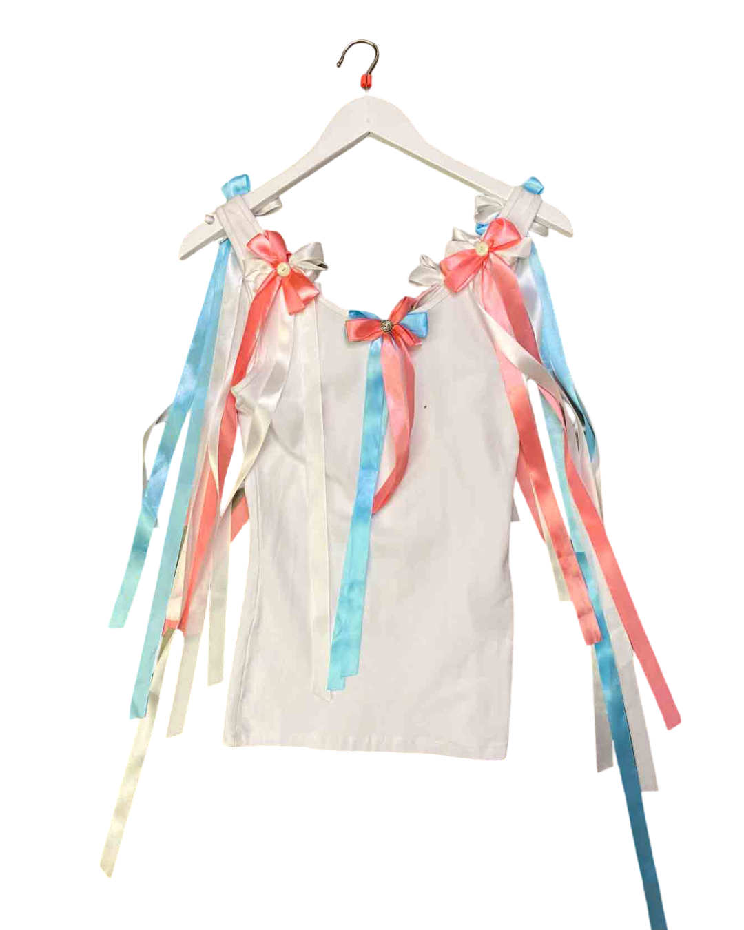 Size S | Polyhedron White Bows Top