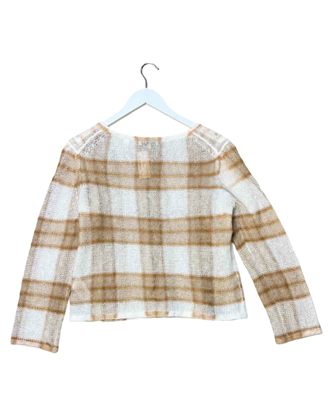 Size S | Vince Alpaca Blend Check Knit Jumper