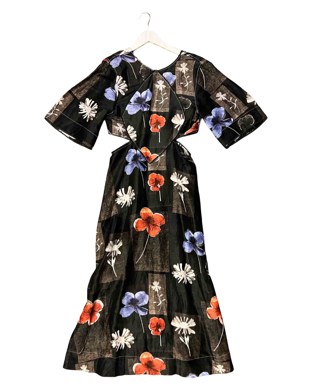 Size 40 (M) | Ganni Flowers Maxi Dress
