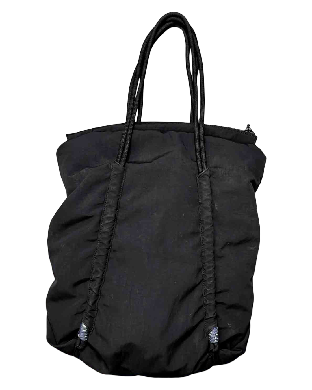 Radical Yes Black Re:Frame Ruched Tote Bag