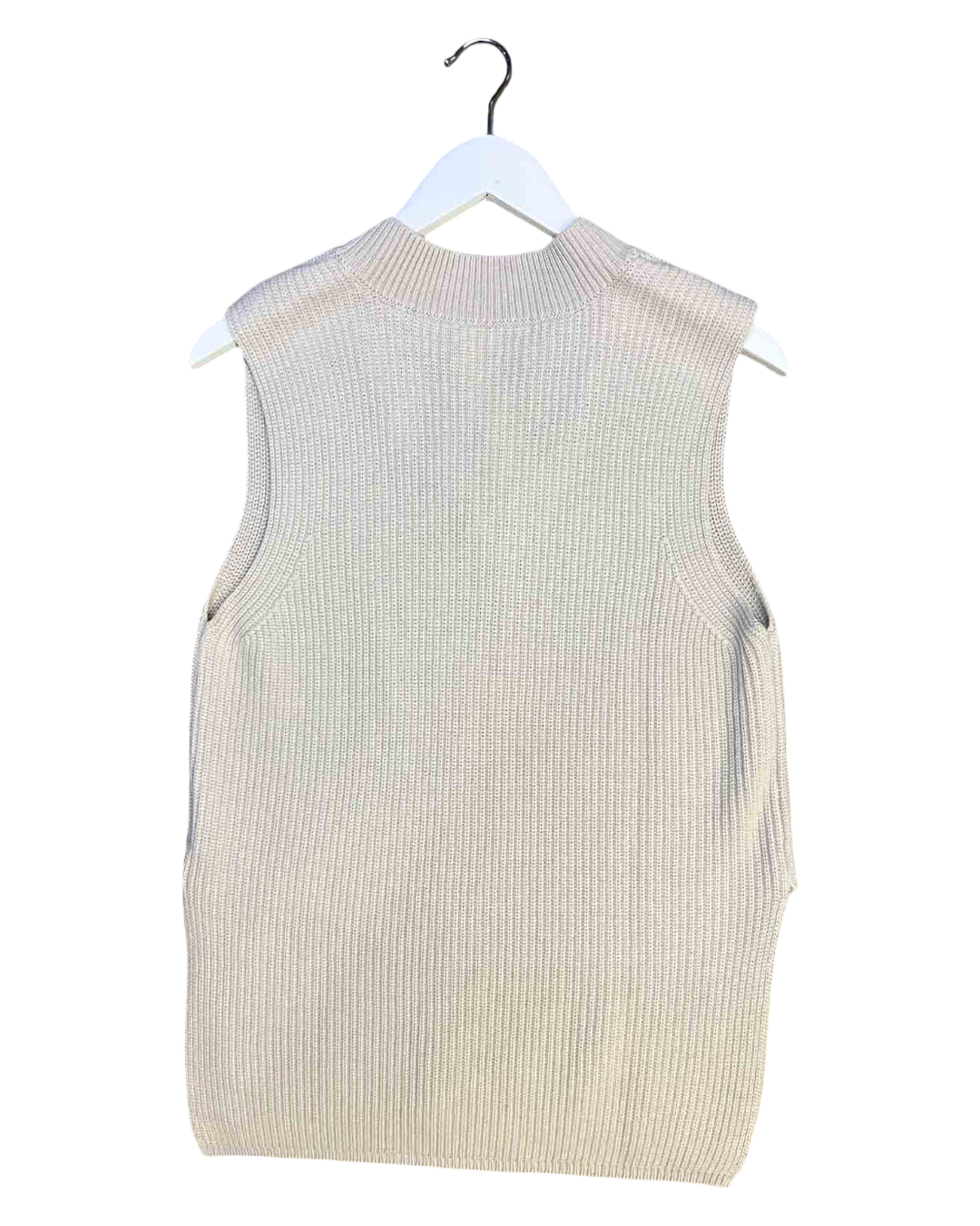 Size XS | Kloke Beige Merino Wool Blend Knit Vest