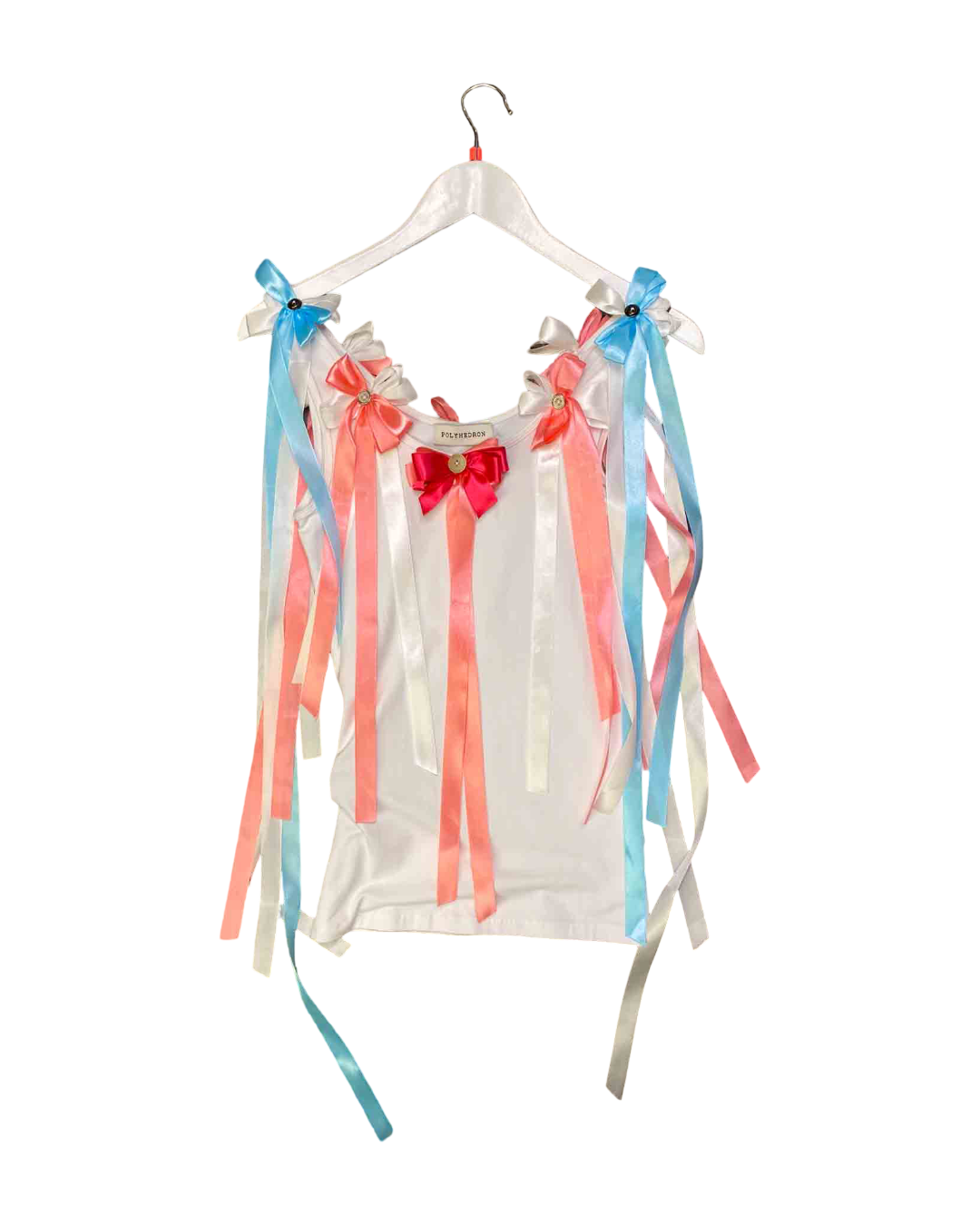 Size S | Polyhedron White Bows Top
