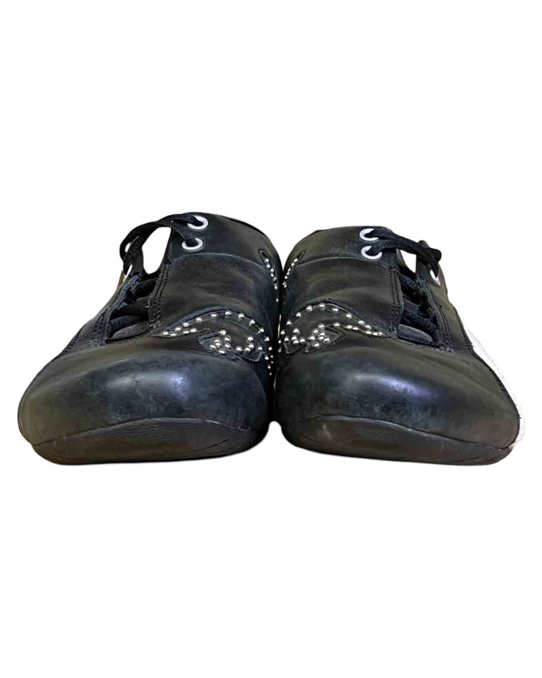 Size 40.5 | Puma Black Leather Future Cat Studs Sneakers