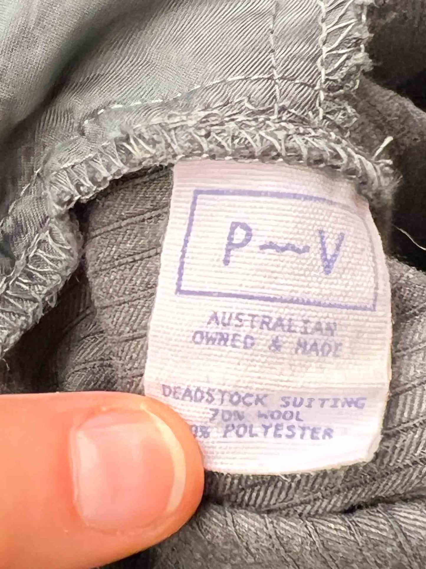 Size XXL | Permanent Vacation Pinstripe Grey Wool Pants
