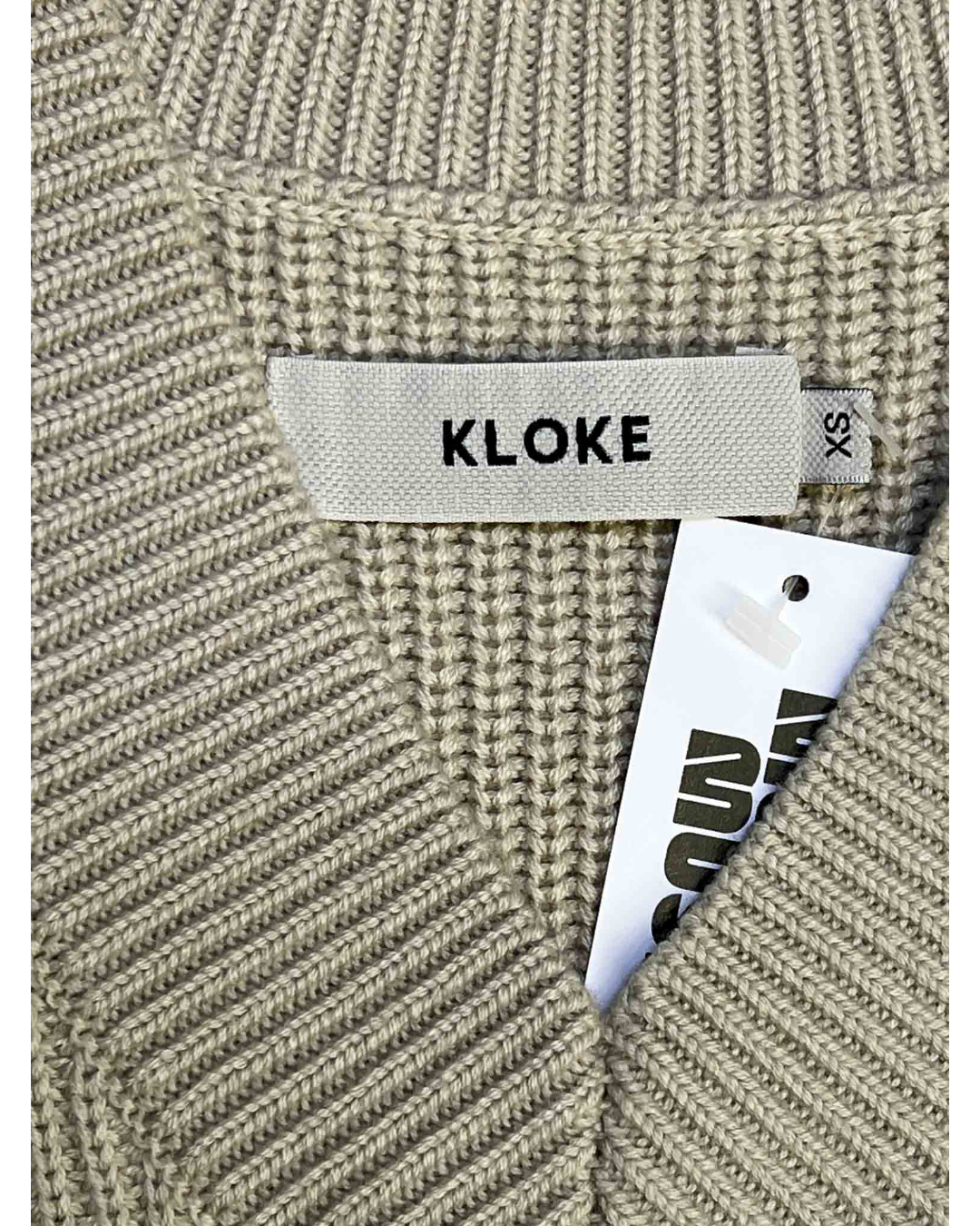 Size XS | Kloke Beige Merino Wool Blend Knit Vest