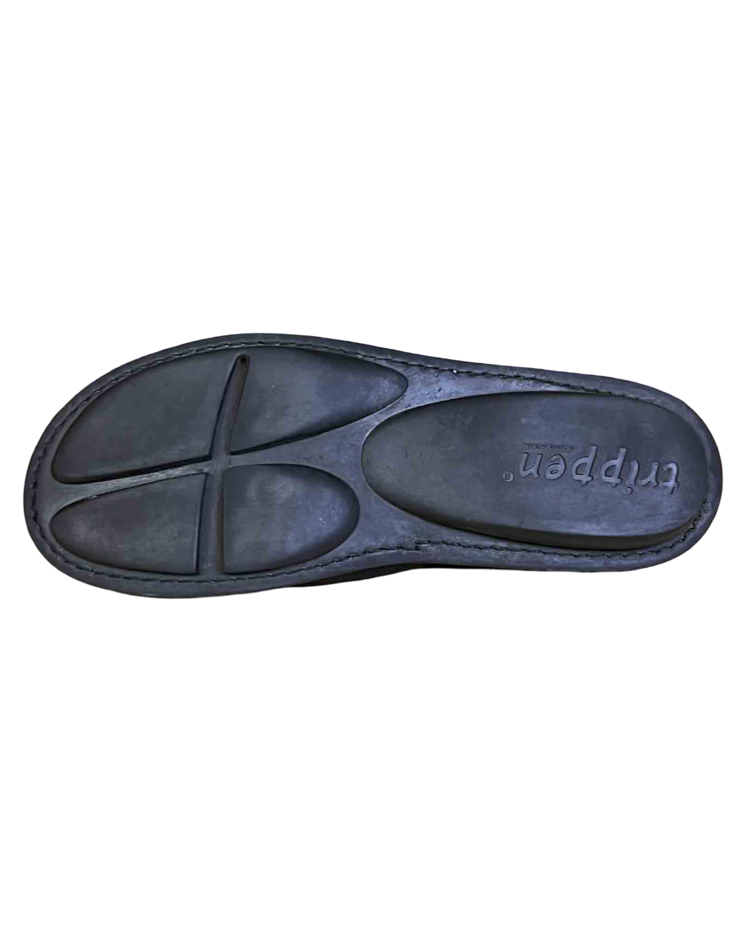Size 41 | Trippen Black Leather Slip-Ons