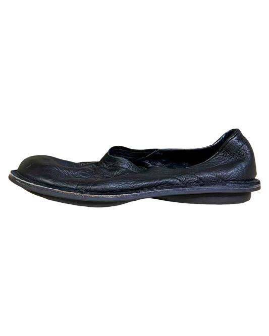 Size 41 | Trippen Black Leather Slip-Ons