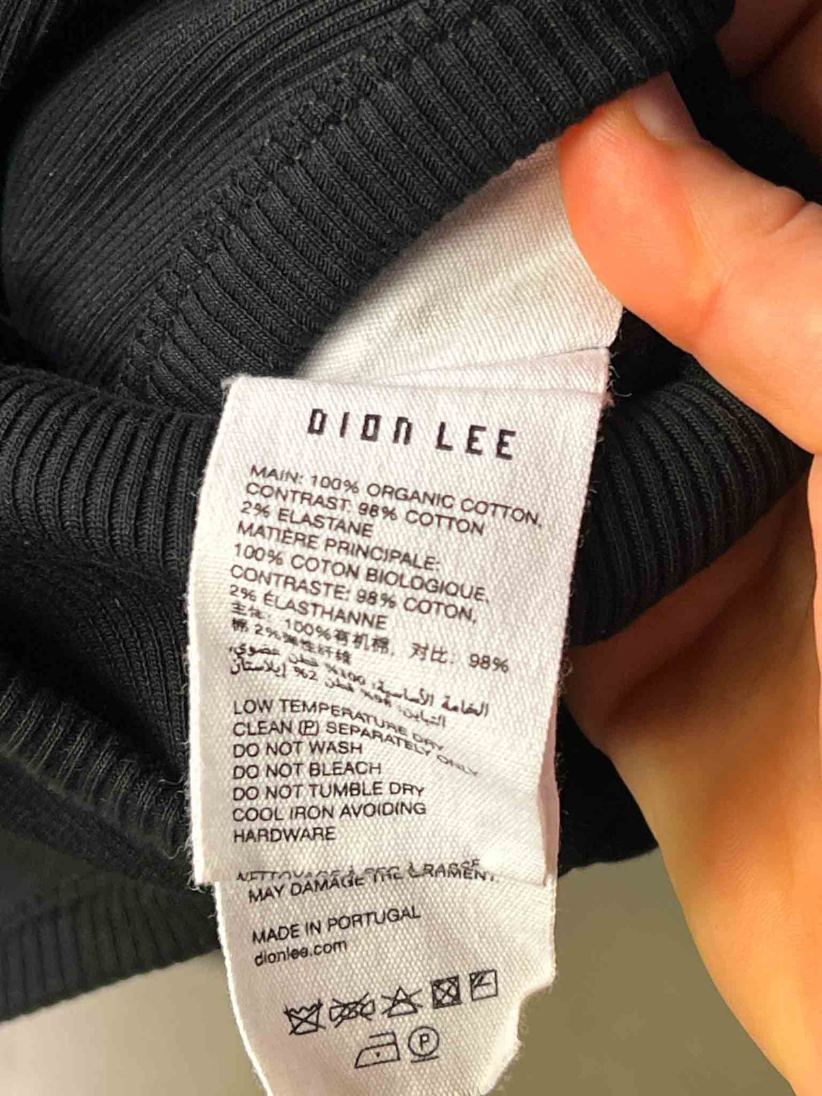 Size 12 (L) | Dion Lee Black Corset Jumper