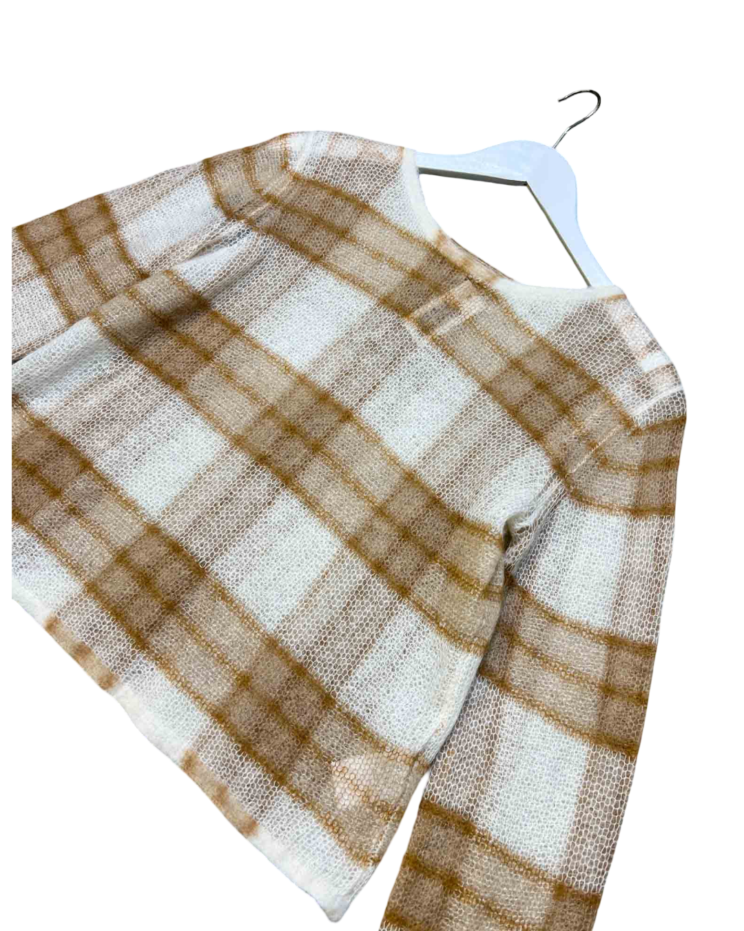 Size S | Vince Alpaca Blend Check Knit Jumper