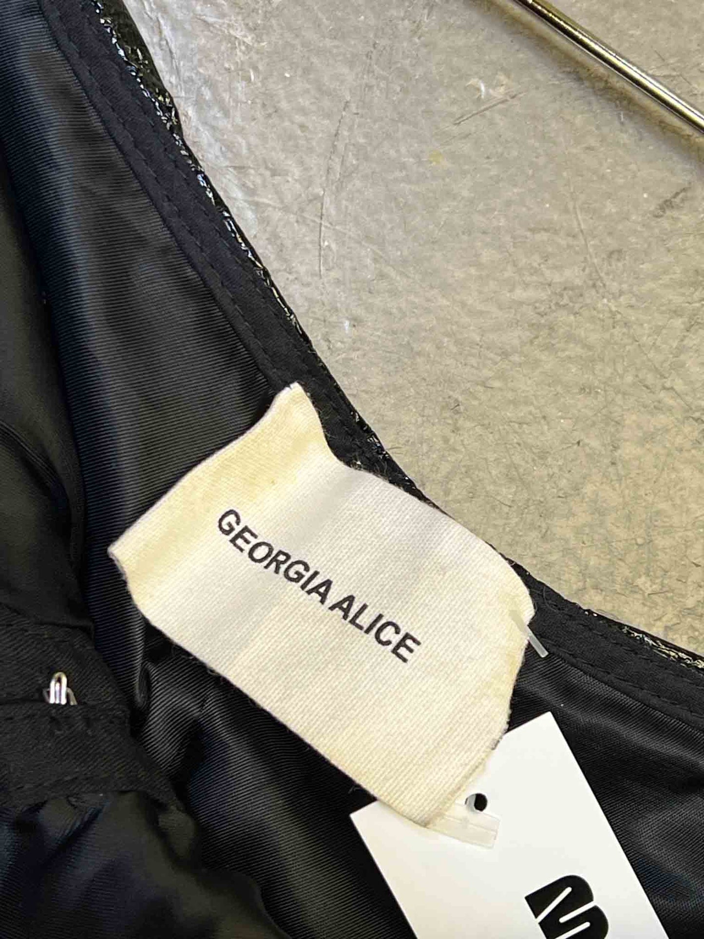 Size S | Georgia Alice Black Vinyl Tube Top