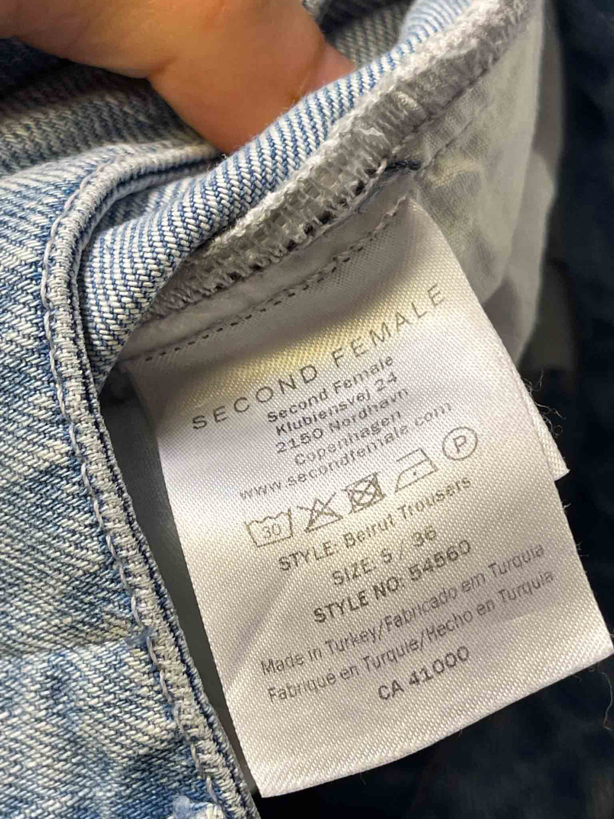 Size 26" | Second Female Straight Leg Jeans