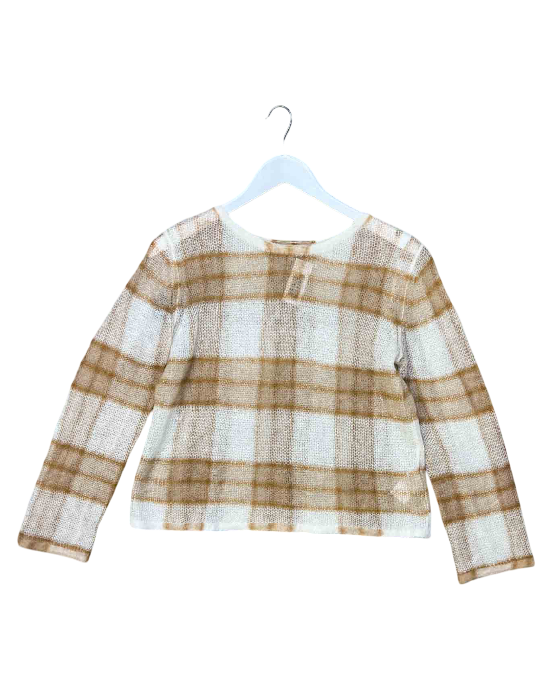 Size S | Vince Alpaca Blend Check Knit Jumper