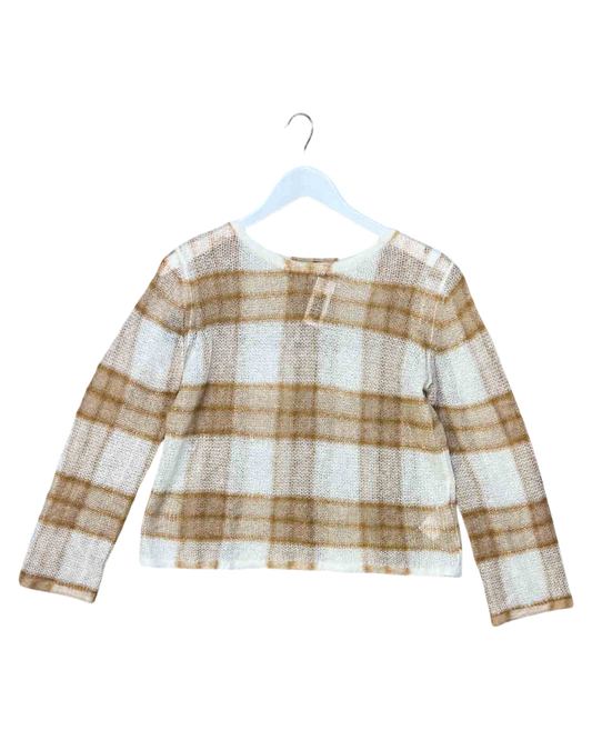 Size S | Vince Alpaca Blend Check Knit Jumper