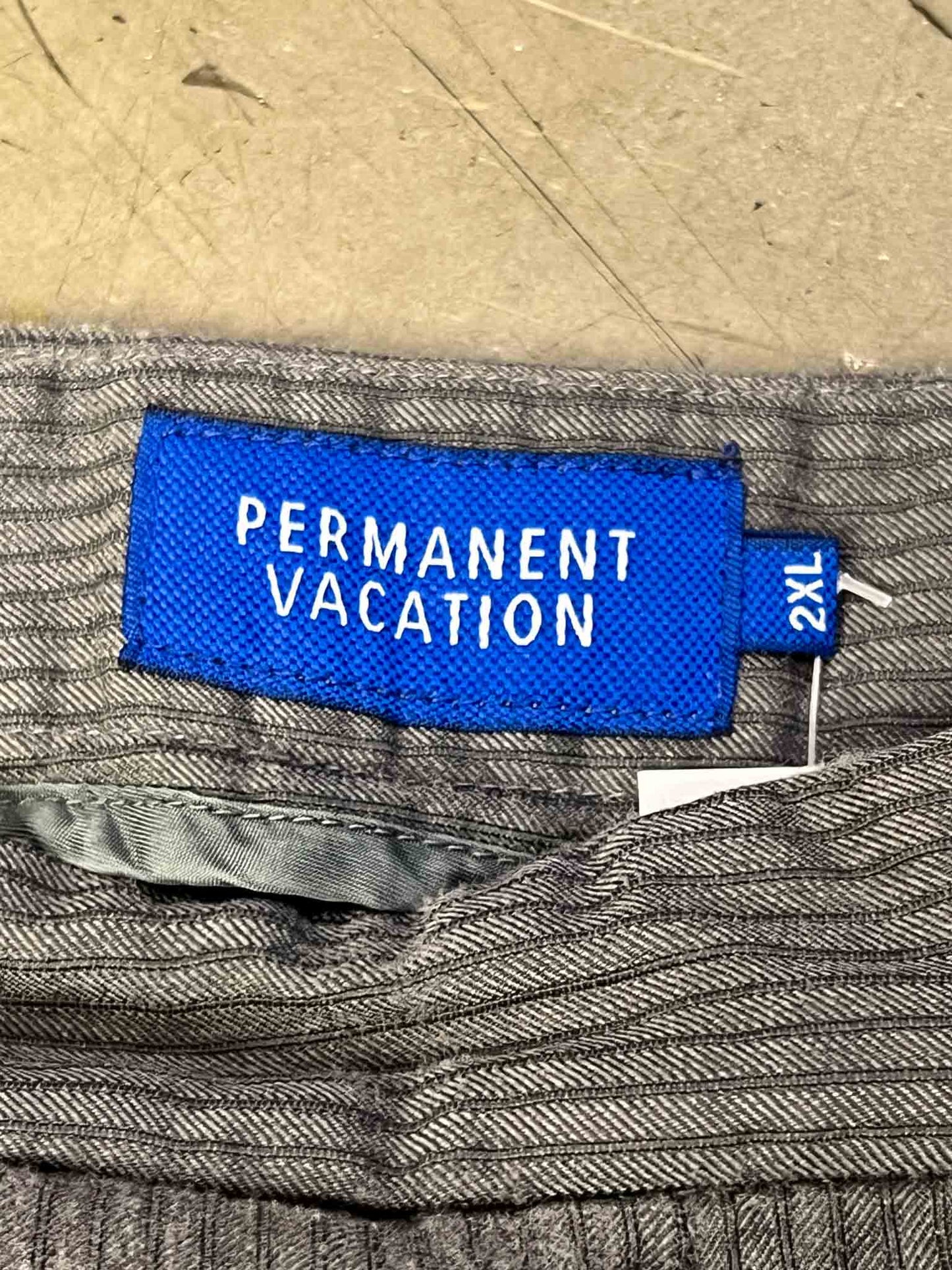 Size XXL | Permanent Vacation Pinstripe Grey Wool Pants