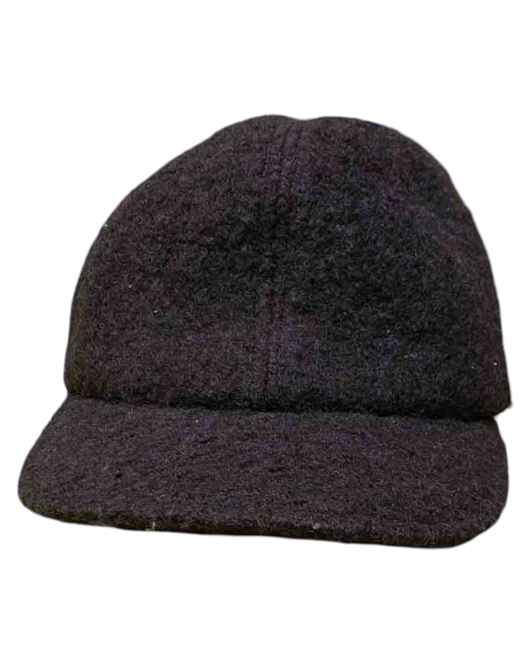 Yestadt Millinery Black Boiled Wool Baseball Cap