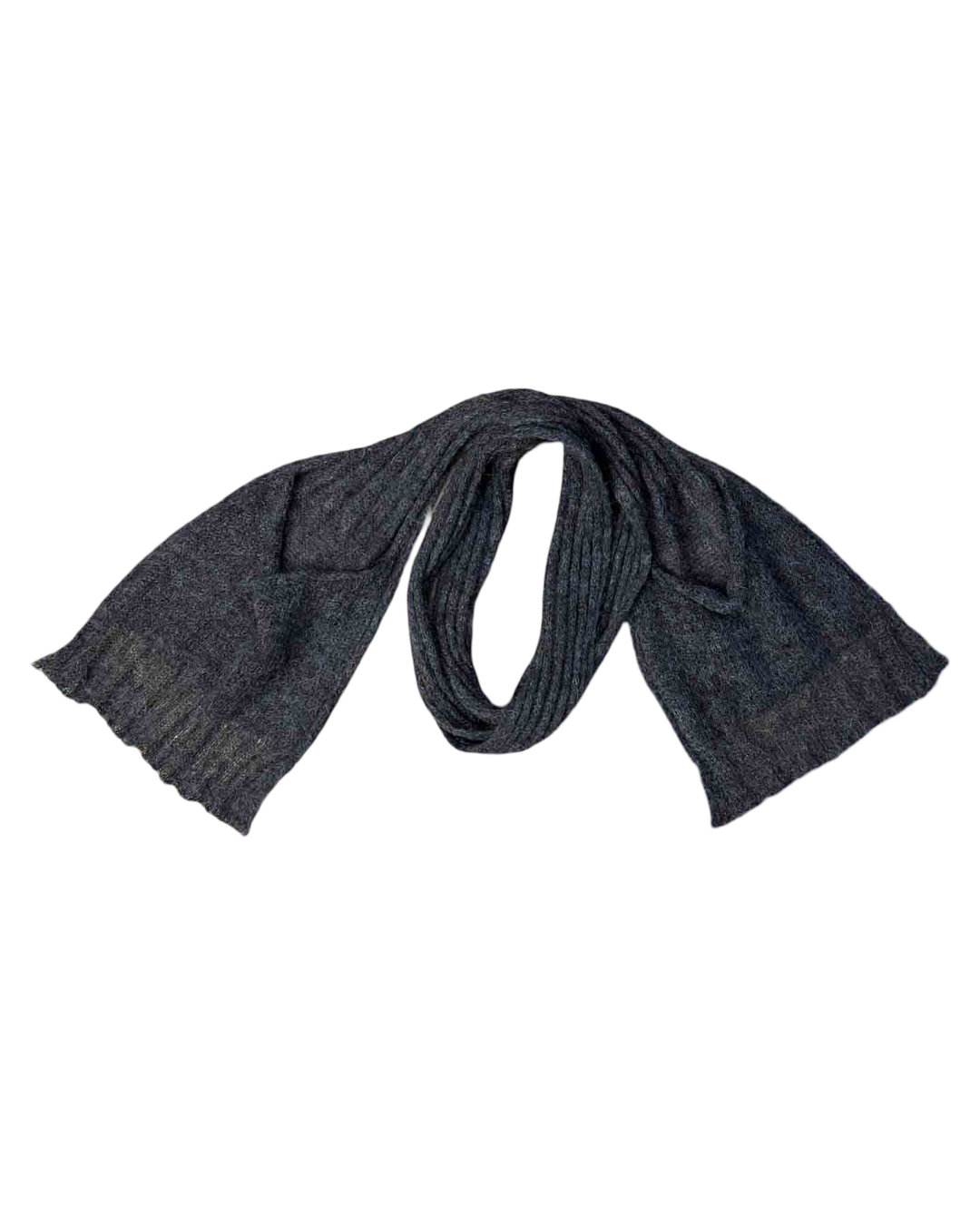 Size OS | Paloma Wool Gunmetal Mohair Blend Knit Scarf