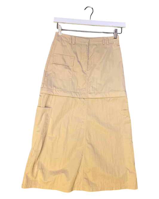 Size S | Beige Blanca Cargo Skirt