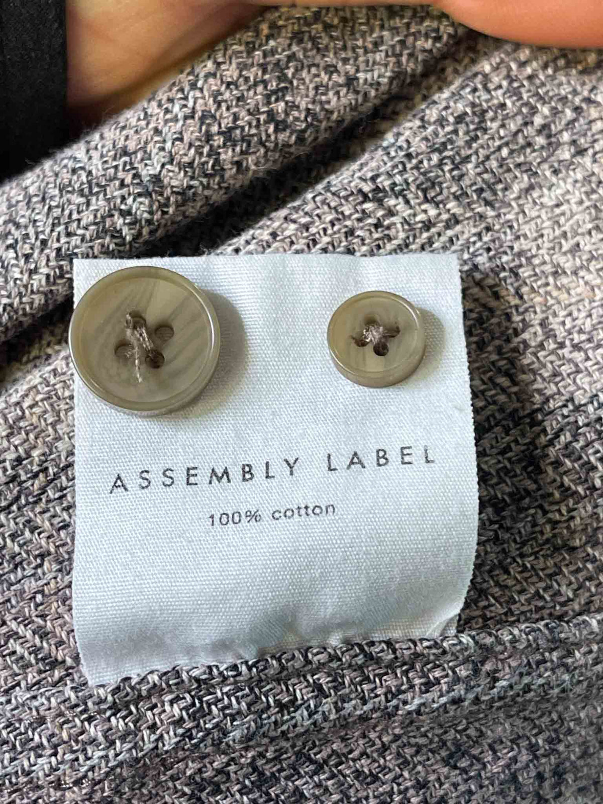 Size L | Assembly Label Woven Plaid Shirt