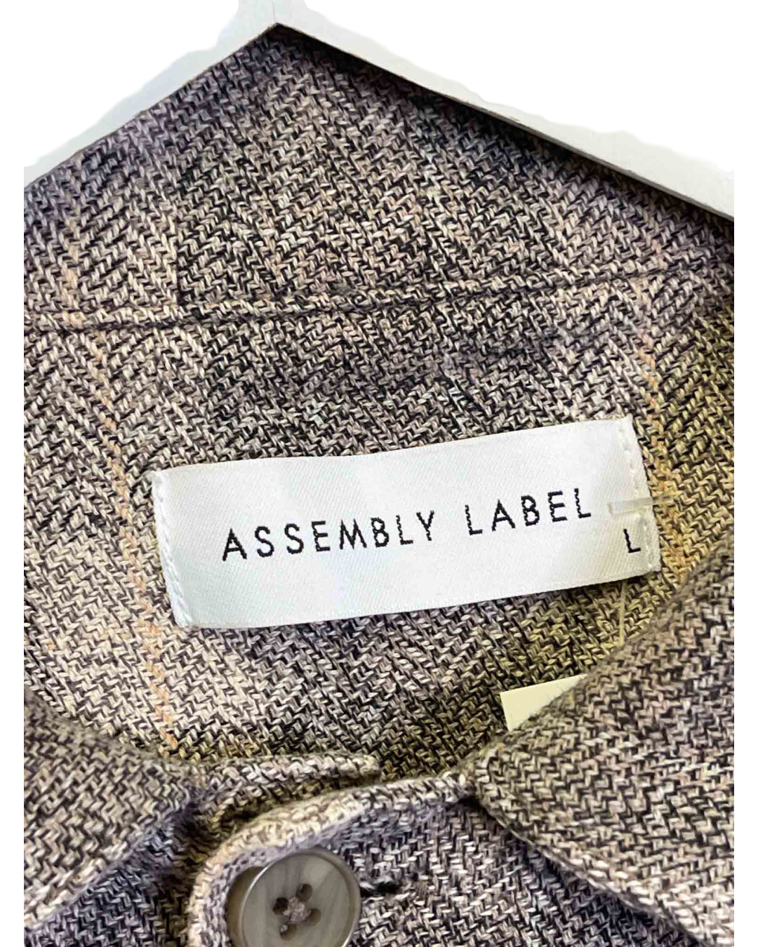 Size L | Assembly Label Woven Plaid Shirt
