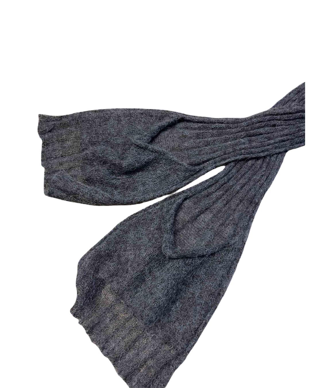 Size OS | Paloma Wool Gunmetal Mohair Blend Knit Scarf
