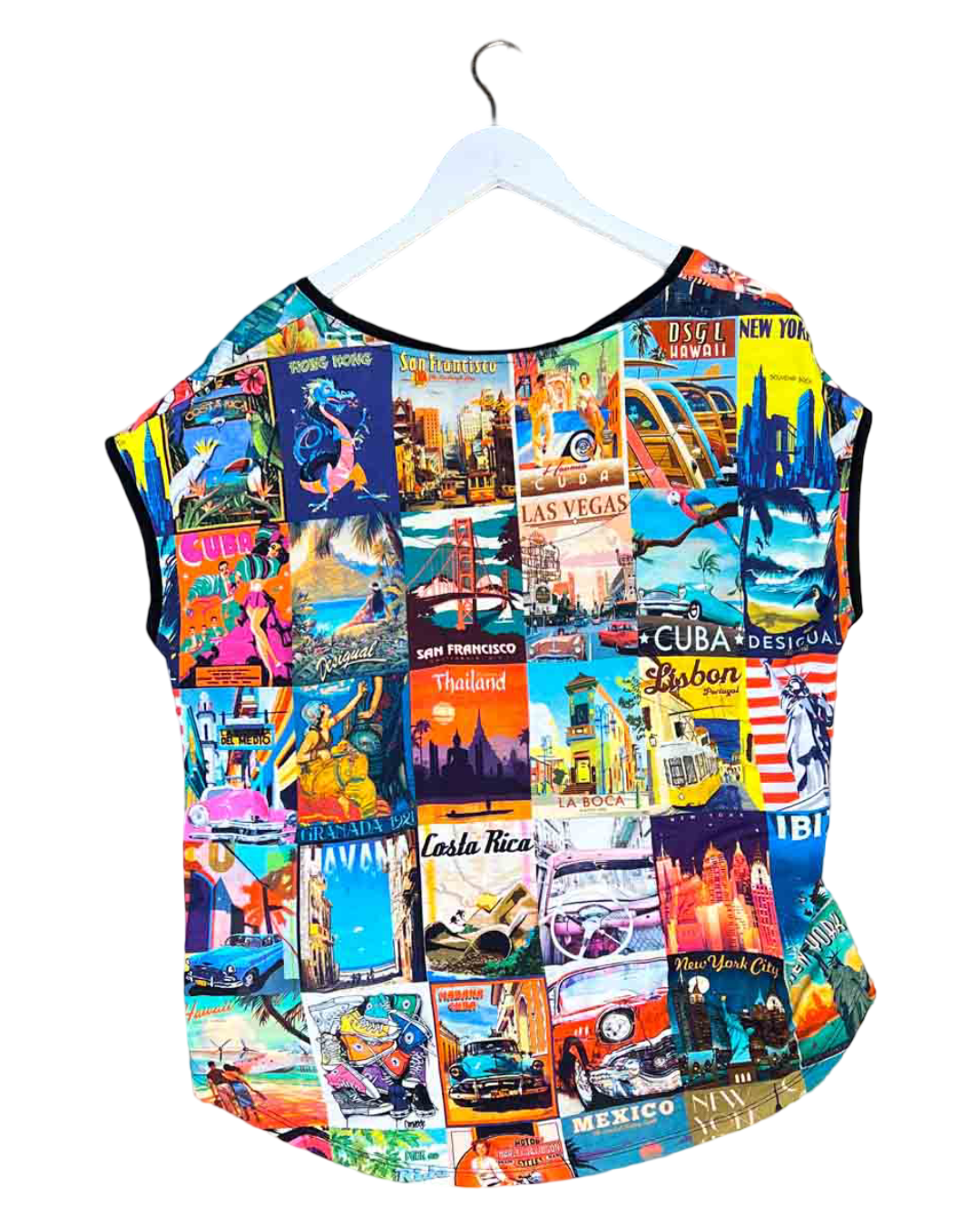 Size L | Desigual Phoebe Postcards Top