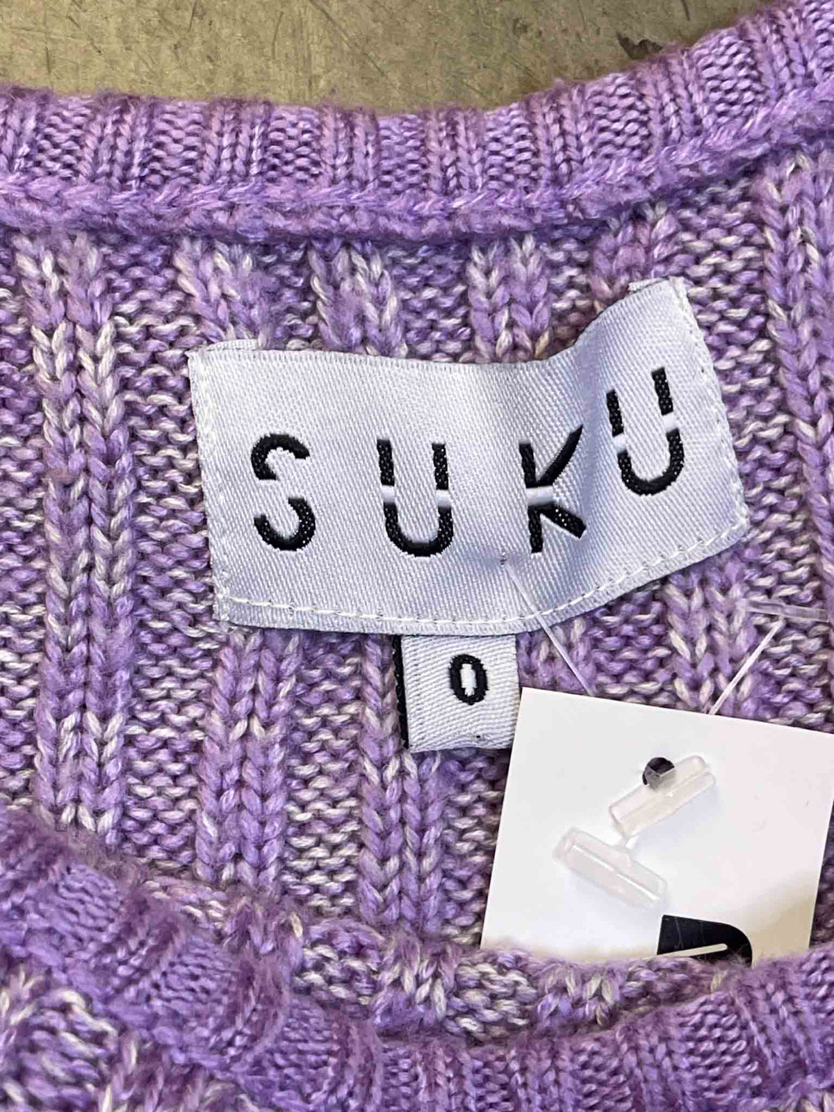 Size XS | Suku Ribbed Lilac Mohair Blend Jumper
