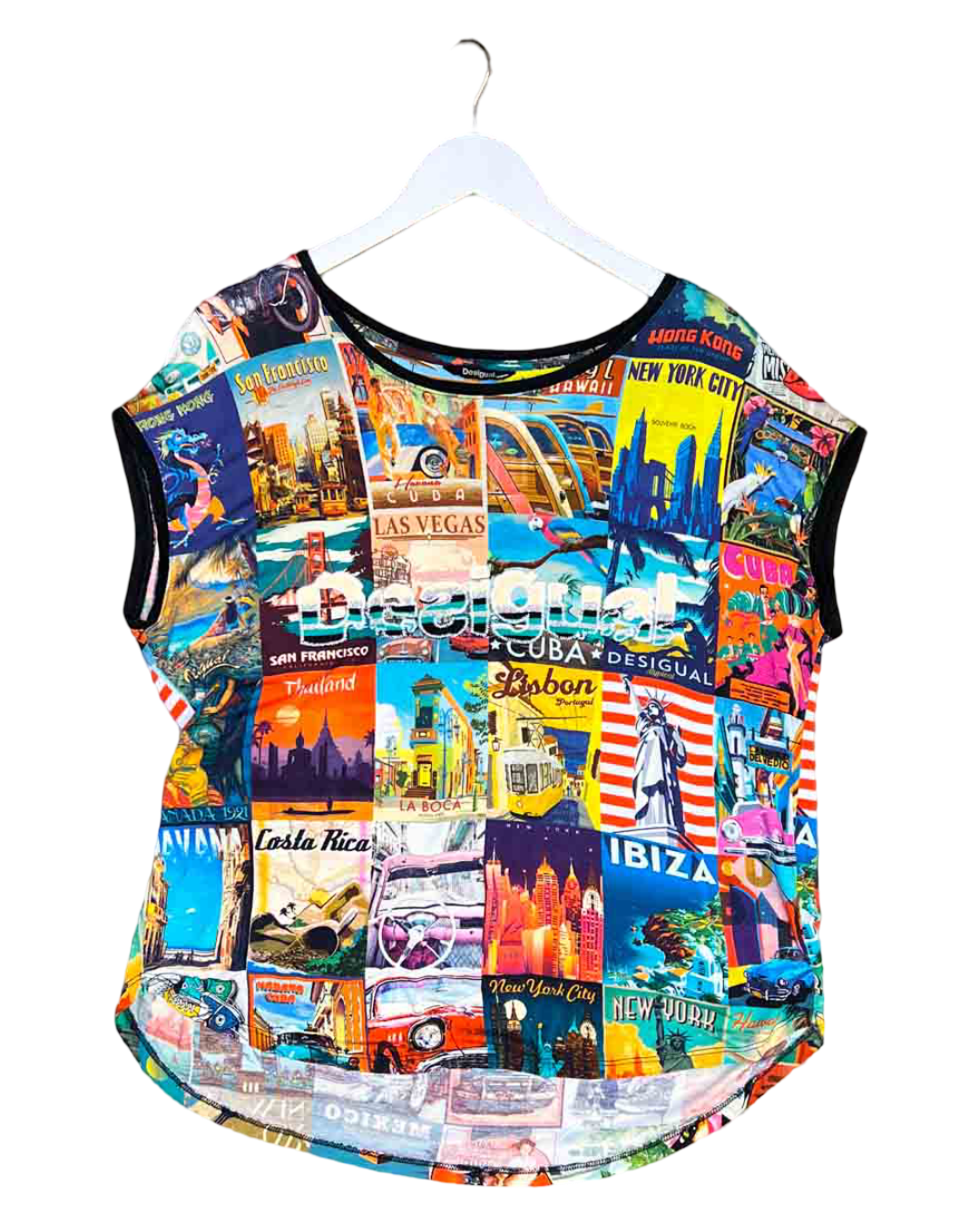 Size L | Desigual Phoebe Postcards Top