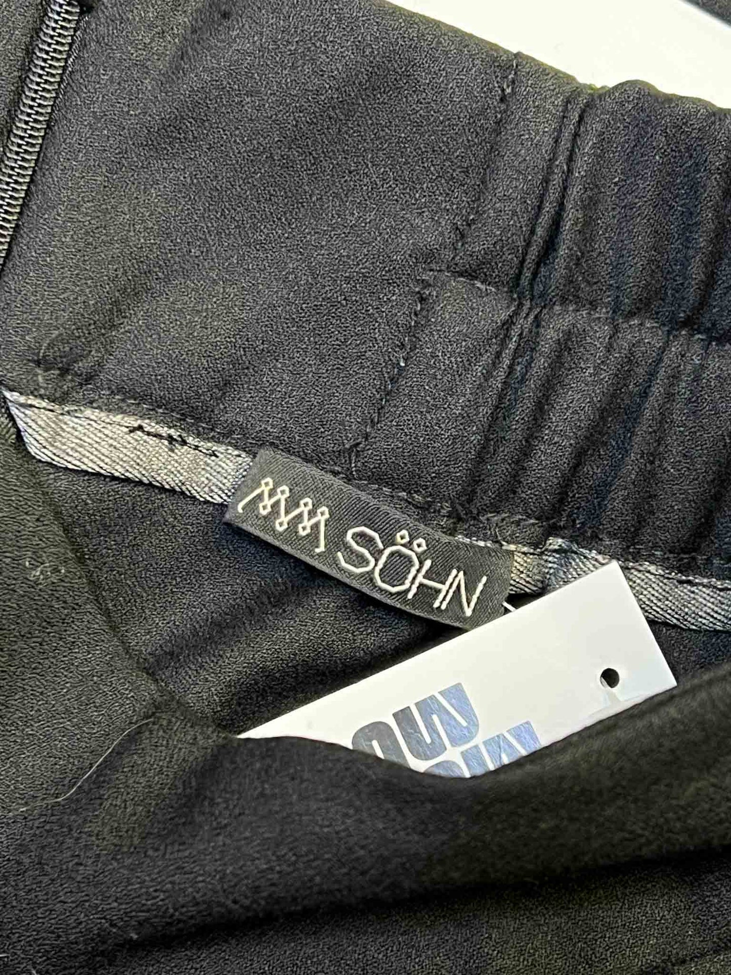 Size 2 (M) | MM Sohn Black Merino Wool Cropped Pants