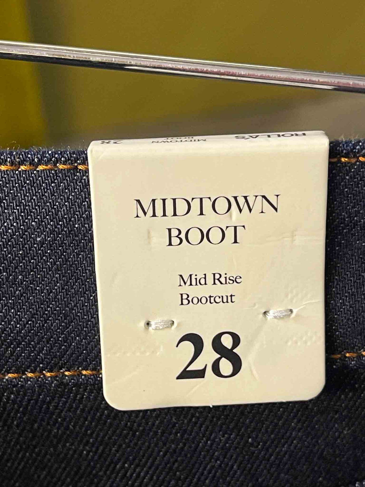 Size 28" | Rollas Midtown Bootcut Dark Indigo Jeans With Tags