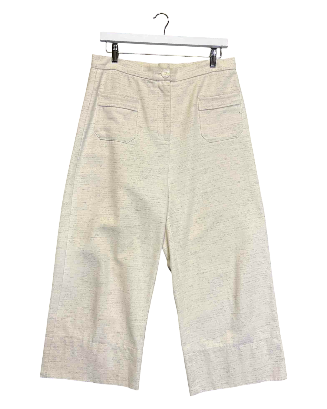 Size XL | Bul Cream Speckled Wide Leg Sailor Pant