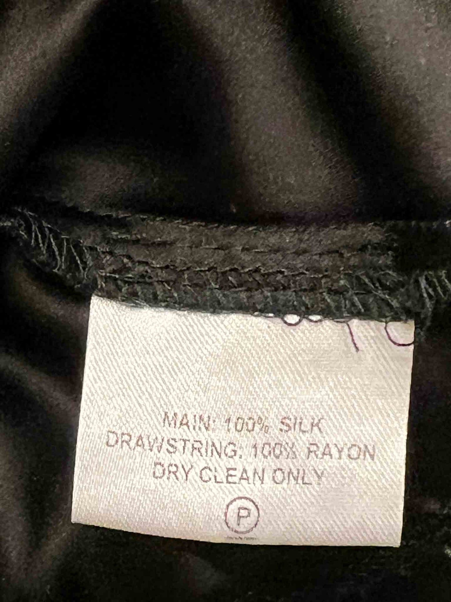 Size M | Alpha60 Black Silk Maxi Skirt