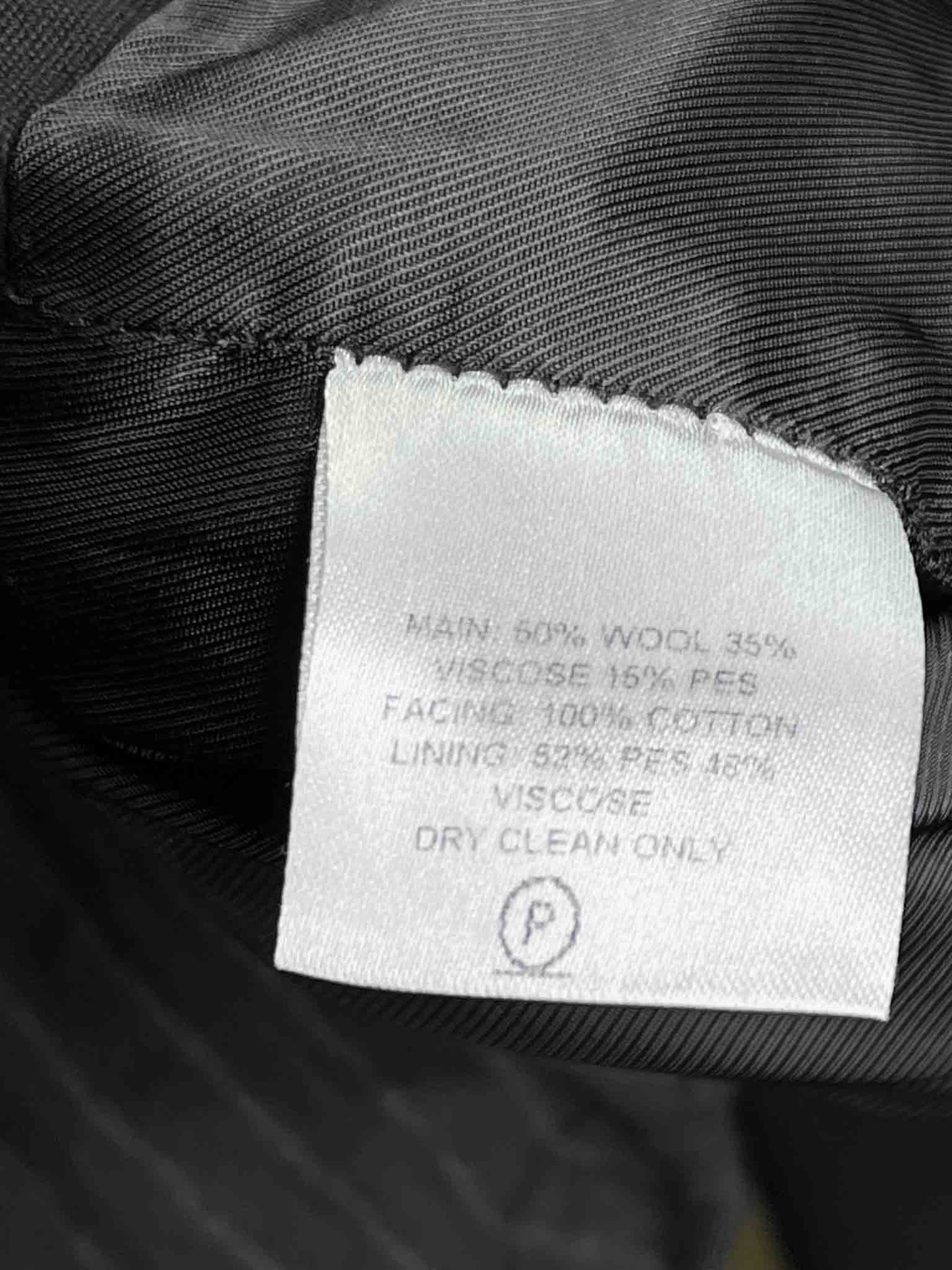 Size S | Alpha60 Black Wool Blend Pants