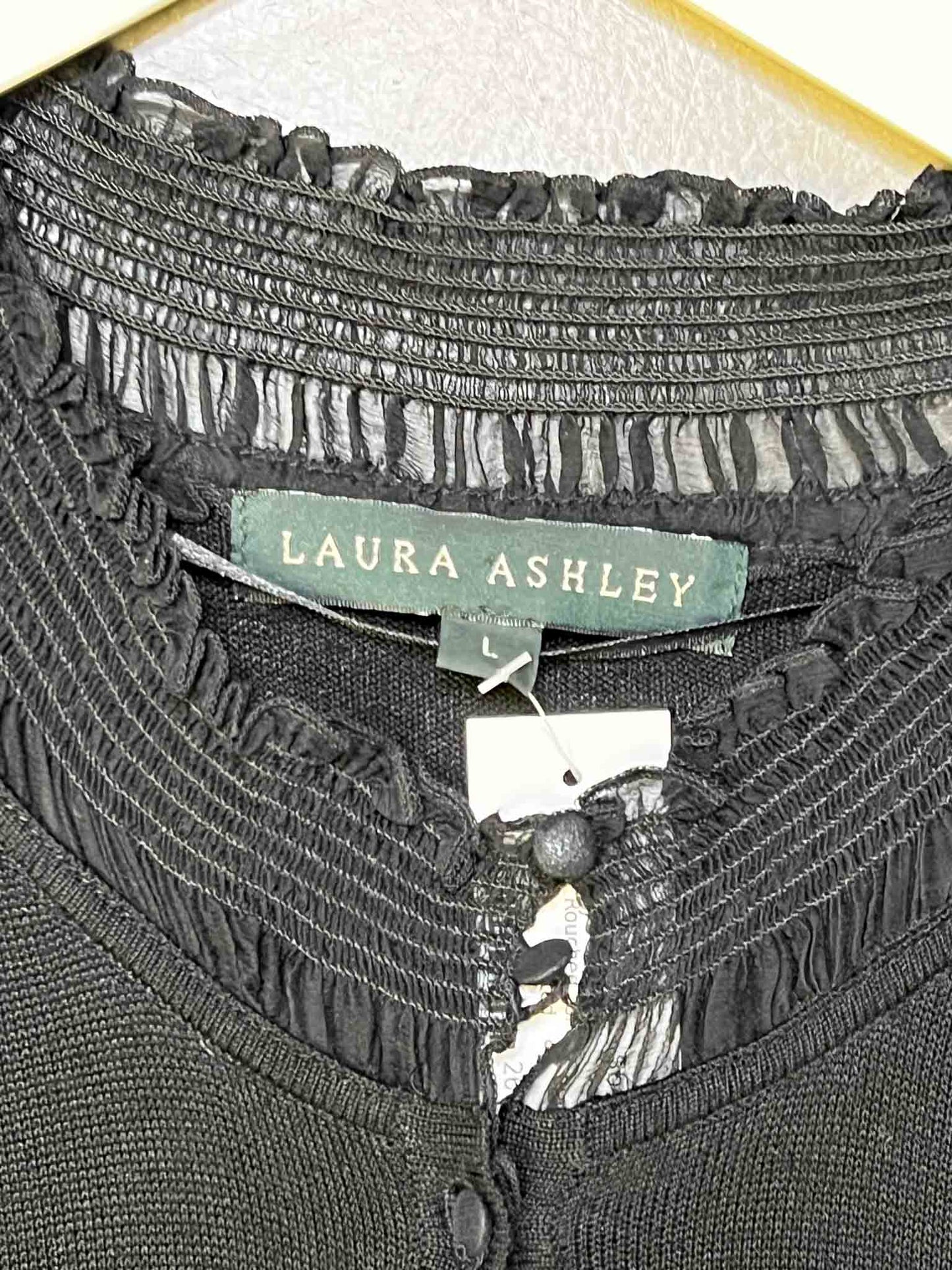 Size L | Laura Ashley Black Knit Top