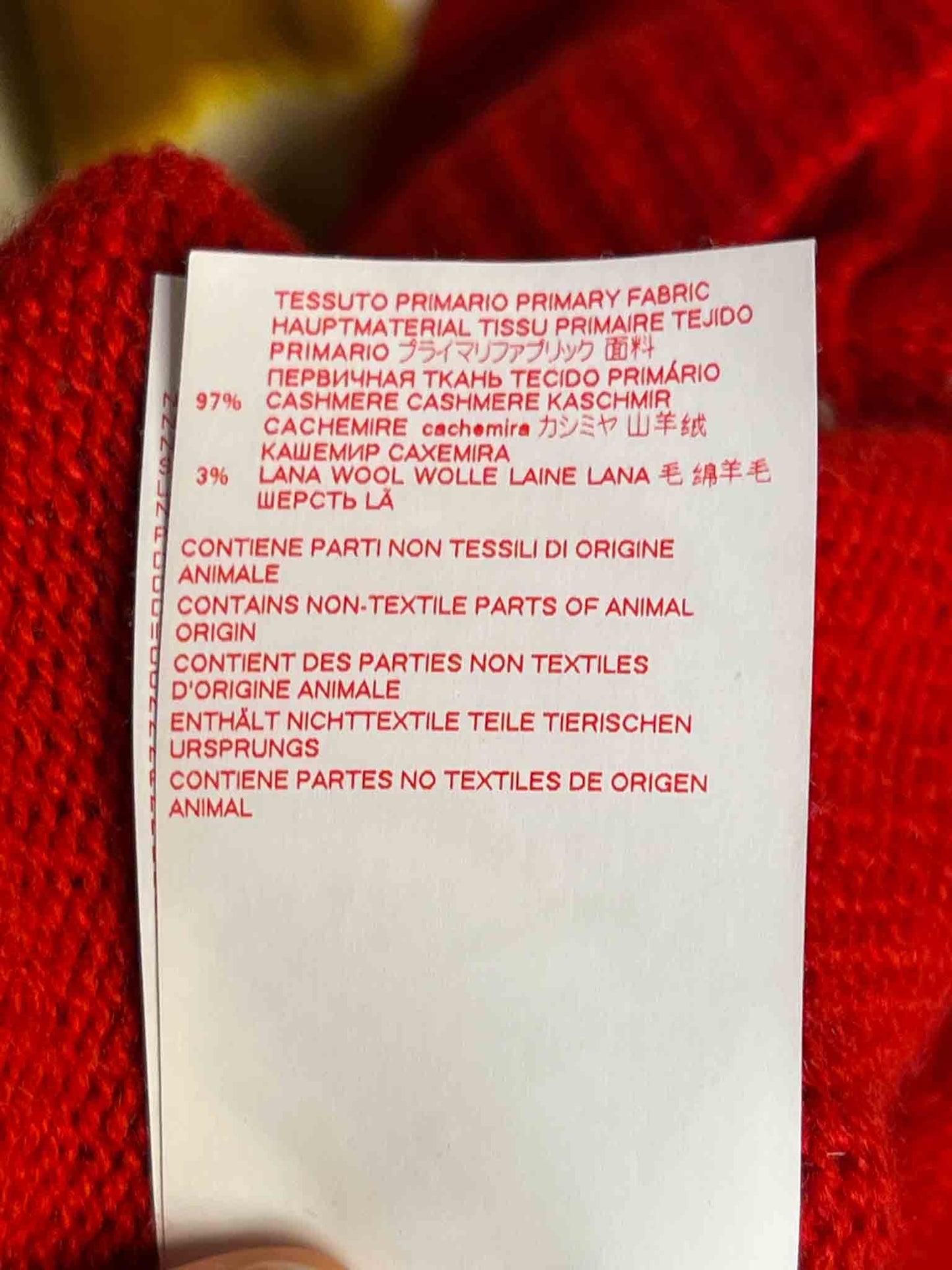 Size 42 (L) | Marni Red Cashmere Longline Cardigan