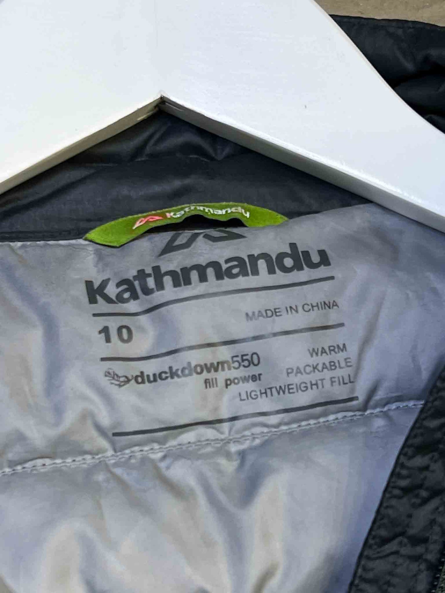 Sie 8 (S) | Kathmandu Black Duckdown Puffer Jacket