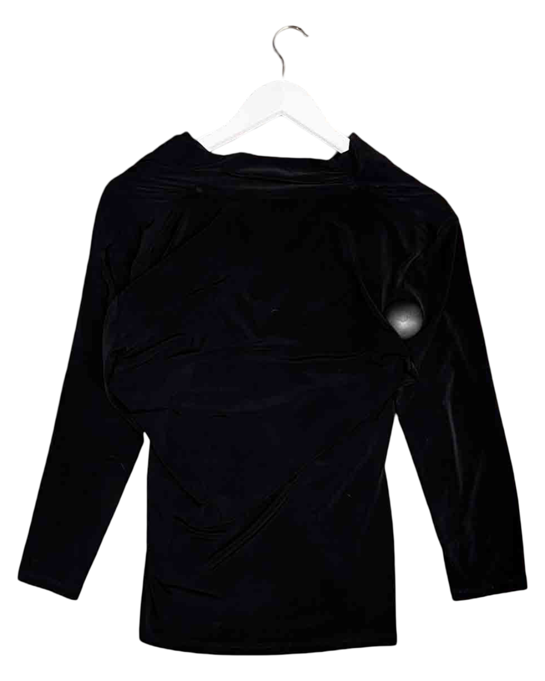 Size L | DKNY Black Wrap Top