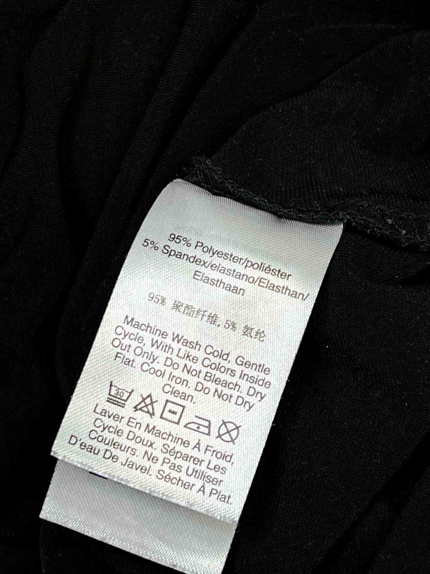Size L | DKNY Black Wrap Top