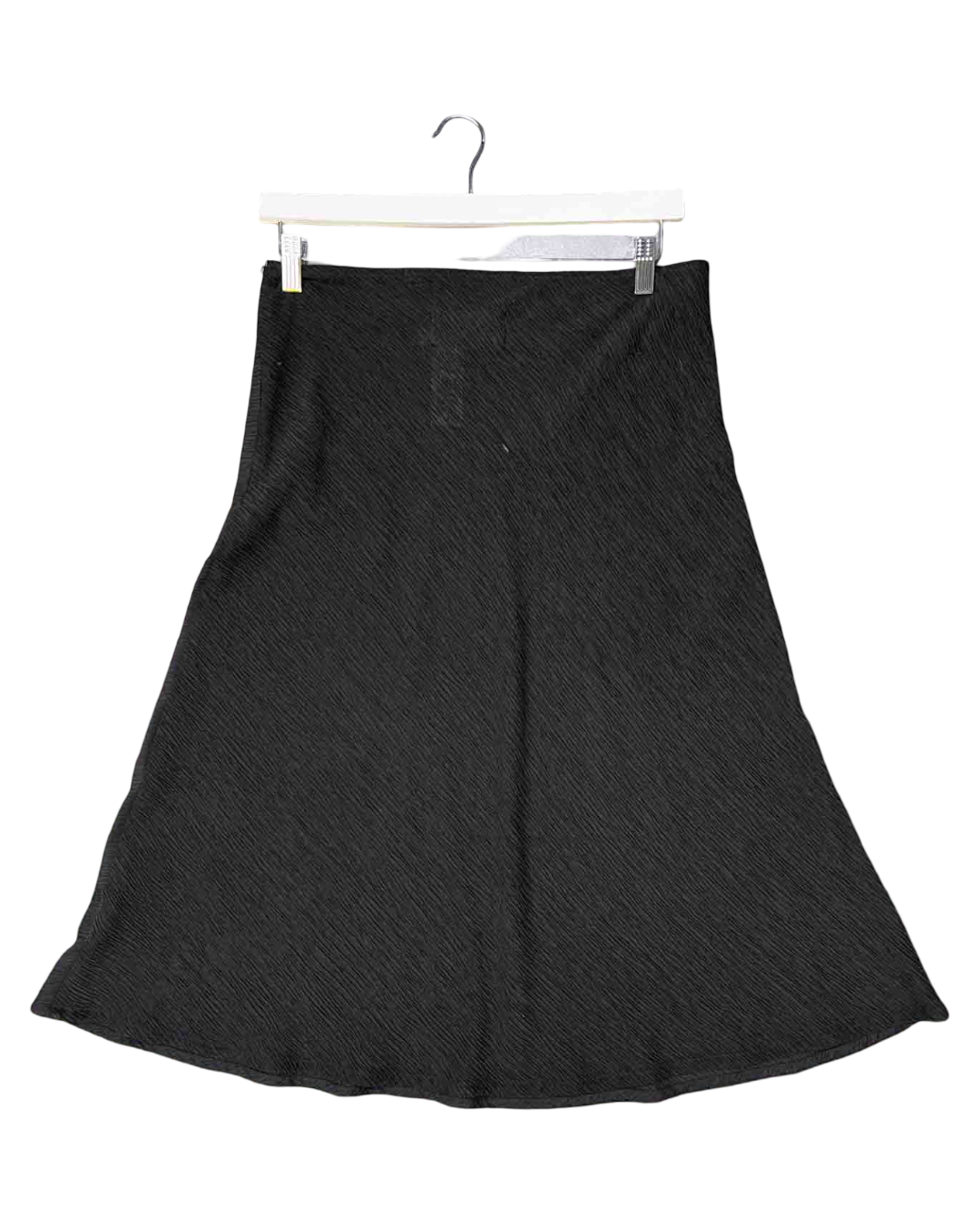 Size 10 (M) | Kuwaii Black Textured Midi Skirt