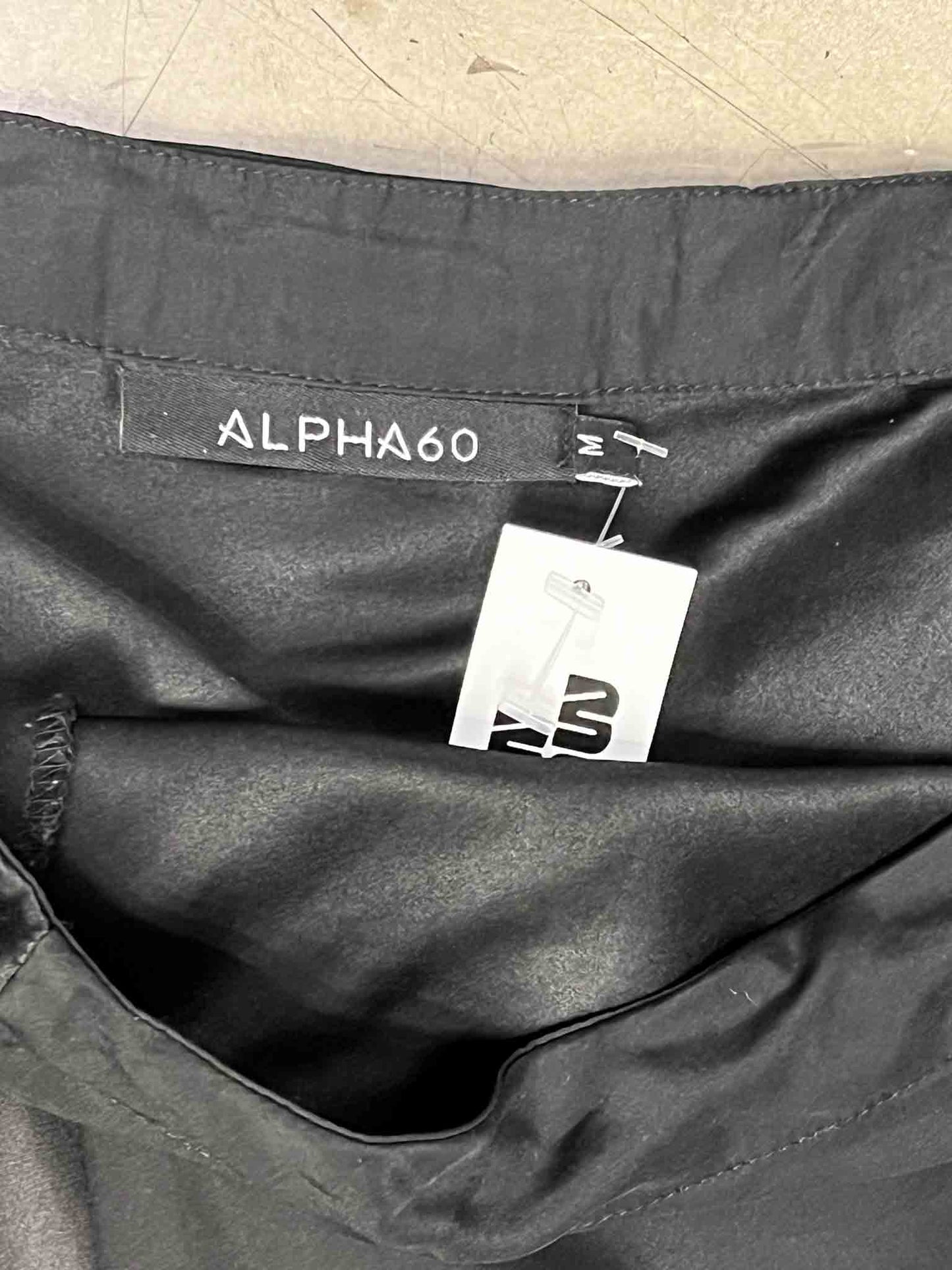 Size M | Alpha60 Black Silk Maxi Skirt