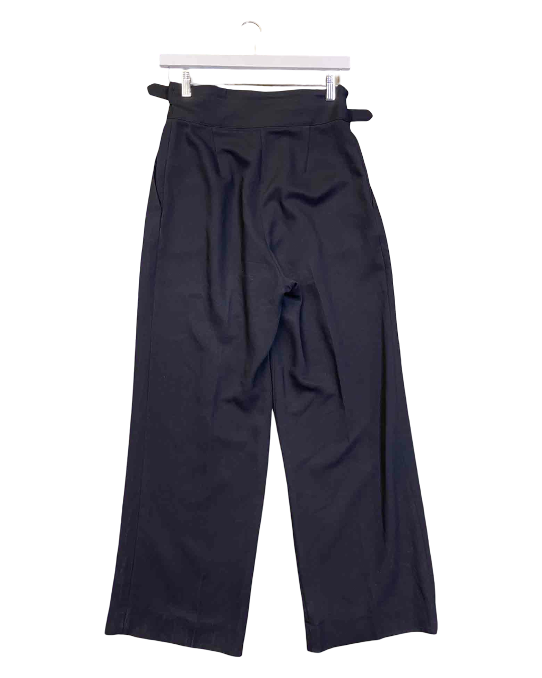 Size M |  Dion Lee Black Pleated Buckle Wide leg Pants