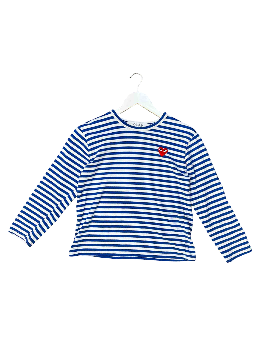 Size S | Comme Des Garcons Play Blue/White Striped T-shirt