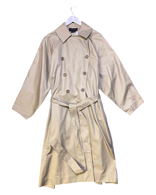 Size L | Karen Walker Beige Double Breasted Trench Coat
