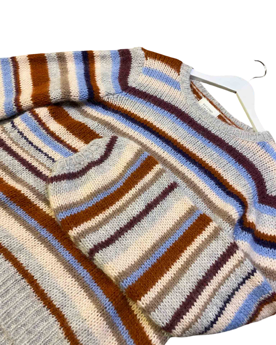 Size XL | Second Female Striped Alpaca Blend Jumper