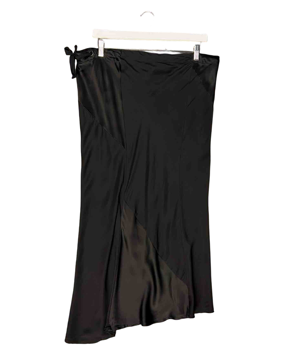 Size M | Alpha60 Black Silk Maxi Skirt